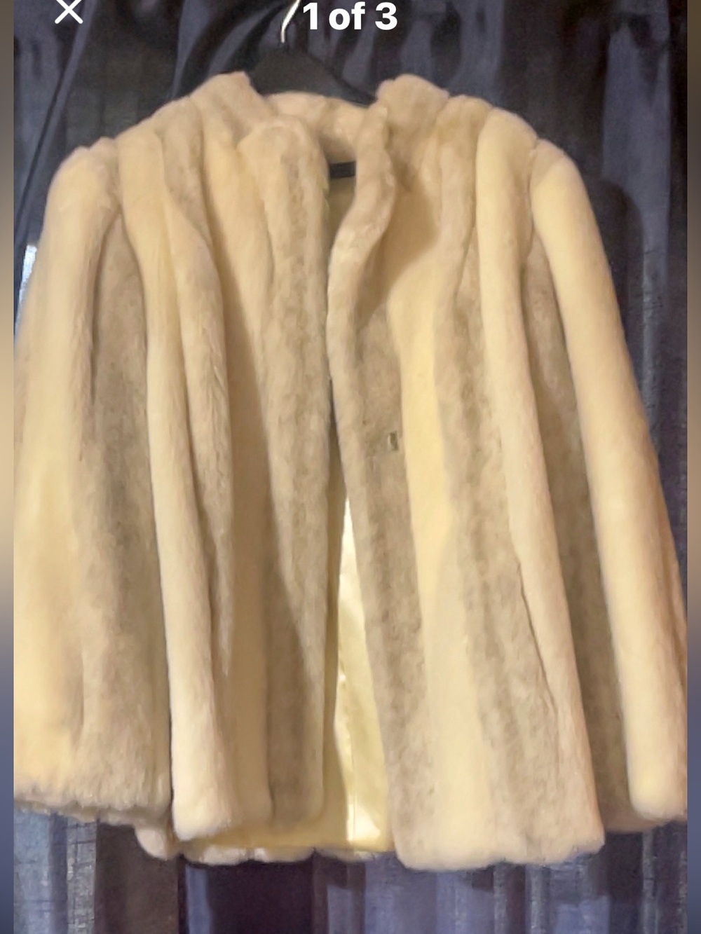 Central Park Zoo vintage faux fur jacket size small one of the cutest !